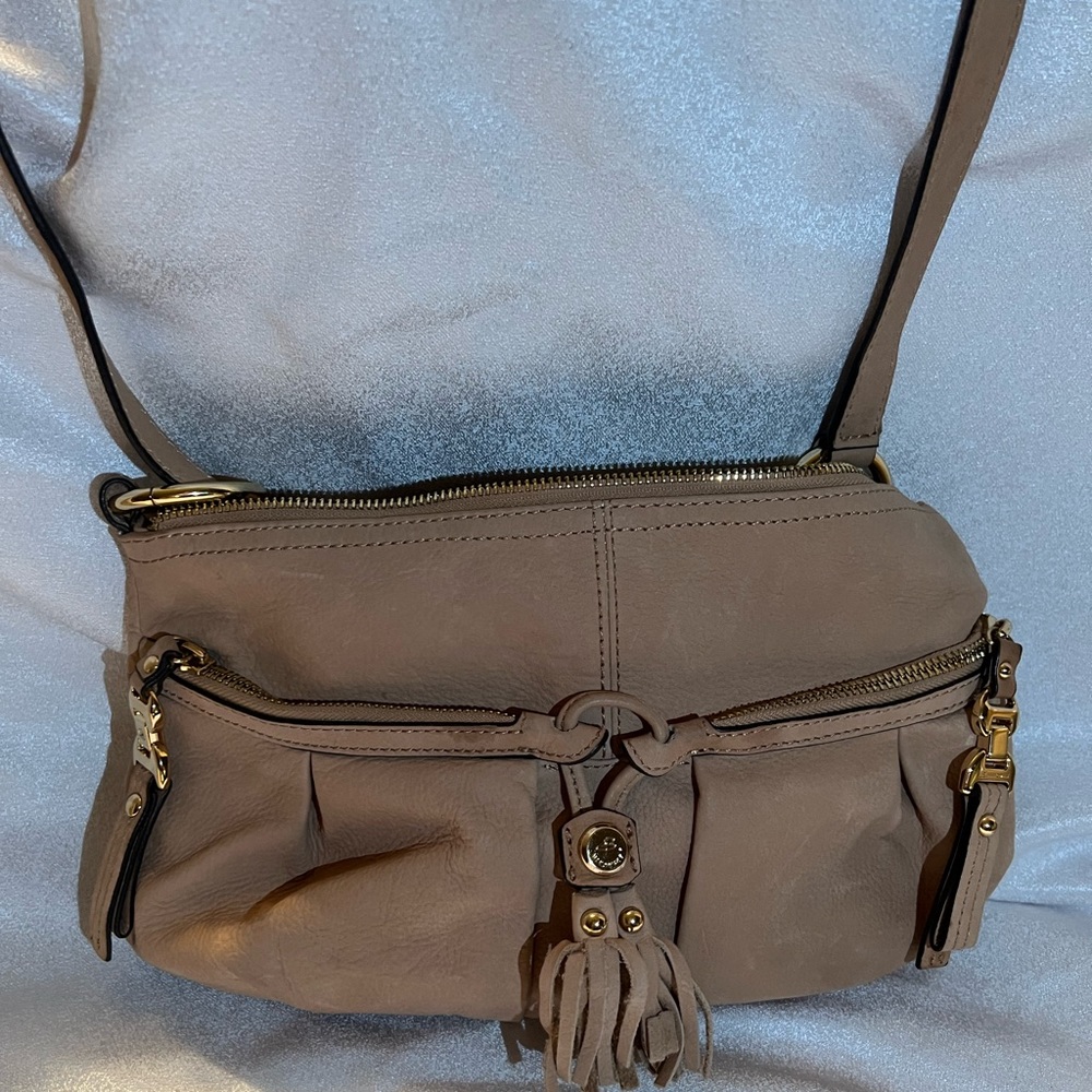 B Makowsky leather shoulder bag